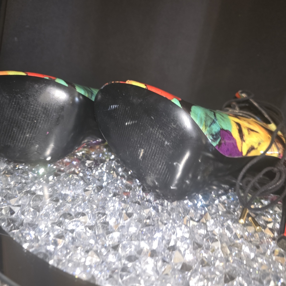 Steve Madden Multicolor Strappy Heels - Picture 3 of 6